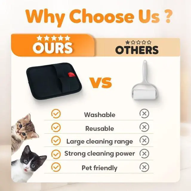 Alt view image 7 of 7 - Pet Hair Removal Gloves Brush,Magic Brush,Upgraded Thickened Electrostatic ,New Reusable Cat Dog Hair Remover Grooming Gloves,Double Sided Washable Static Animal Fur Removal Tool for Couch,Clothes,Car