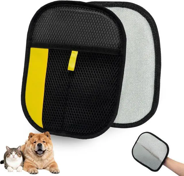 Main image of Pet Grooming Gloves for Cats & Dogs Gentle Deshedding & Massage Brush Glove, Efficient Hair Remover with Static Adsorption, Soft Silicone Tips, Easy to Clean & Comfortable Fit