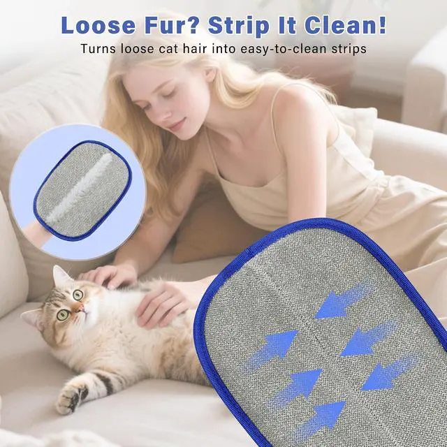 Alt view image 3 of 7 - MOSTY Magic Brush Pet Hair Remover, Reusable Pet Hair Removal Glove, 1PC | for Dogs & Cats, Magic Quick Fur Remover Tool for Sofa, Couch, Carpet Laundry & Car Seats, Must for Pet Owner