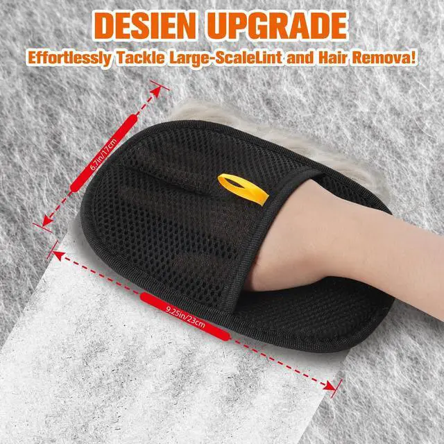 Alt view image 2 of 7 - Pet Grooming Glove for Dogs and Cats, Pet Hair Remover Glove Deshedding Brush Mitt, Gentle Massage Grooming Tool, Easy to Clean, Works on Long and Short Hair Pets for Shedding Fur Removal