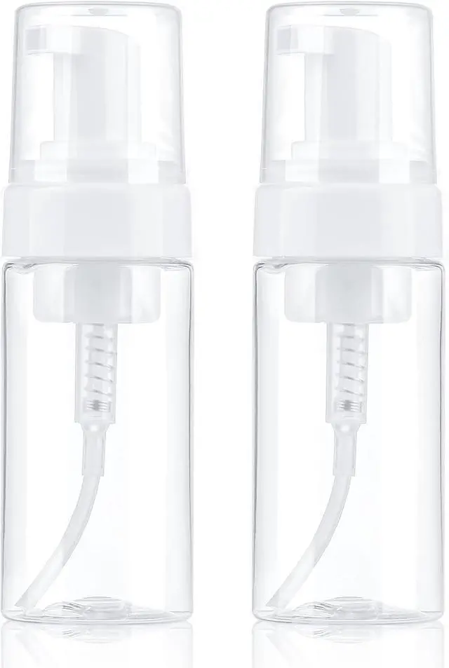 Main image of D Dymoece Foam Pump Bottle 4oz Small Foaming Bottles Refillable | Empty Foaming Soap Dispenser Leak Proof for Shampoo, Hand Soap, Body Wash, Face Wash 120ml