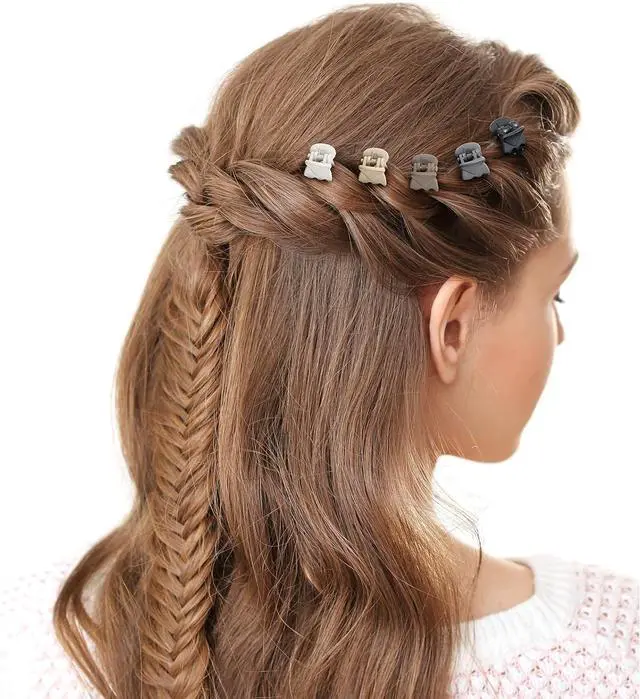 Alt view image 3 of 6 - Small Hair Clips, Funtopia 72Pcs Mini Matte Hair Claw Clips for Women Girls | Cute Small Claw Clips for Thin Hair, 8 Colors Tiny Hair Clips for Short Hair