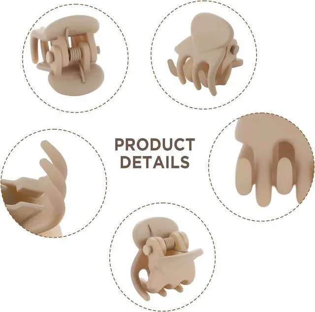 Alt view image 5 of 6 - Small Hair Clips, Funtopia 72Pcs Mini Matte Hair Claw Clips for Women Girls | Cute Small Claw Clips for Thin Hair, 8 Colors Tiny Hair Clips for Short Hair