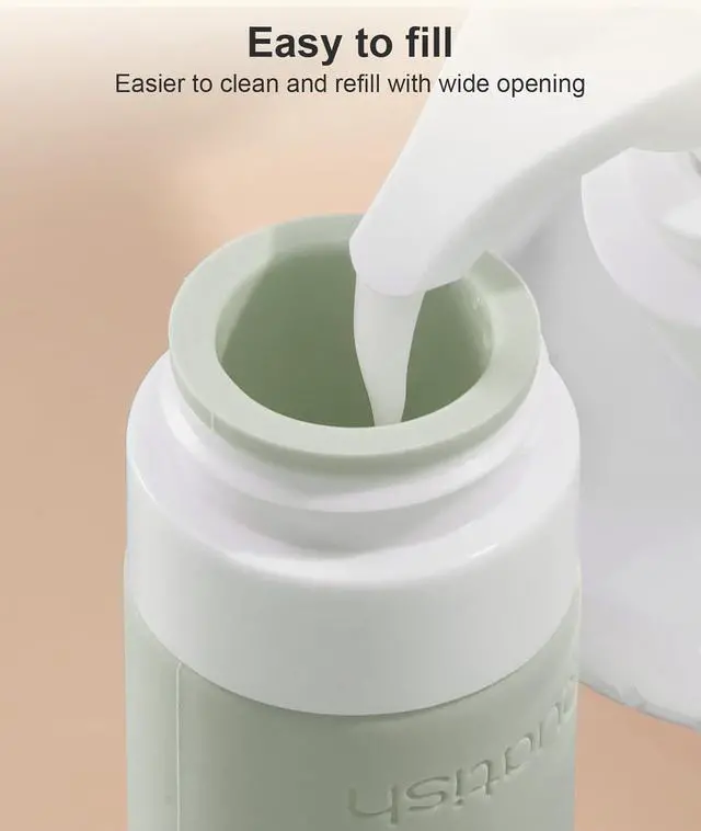 Alt view image 5 of 7 - Quatish Travel Bottles for Toiletries, Original Patented Leak Proof Travel Size Containers, 3 oz Tsa Approved Silicone Shampoo and Conditioner Bottles, 4 Pack, Morandi