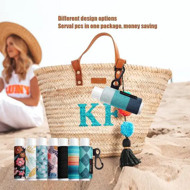 Alt view image 6 of 7 - HEYSKAY 3PCS Lip Balm Holder Key Chain for Chapstick Holder Keychain Sleeve | Stocking Stuffers Gift, Compatible with Chapstick, Lip Balm, Lip Gloss and Lipstick, Gift for Women, Anti-loss Solution