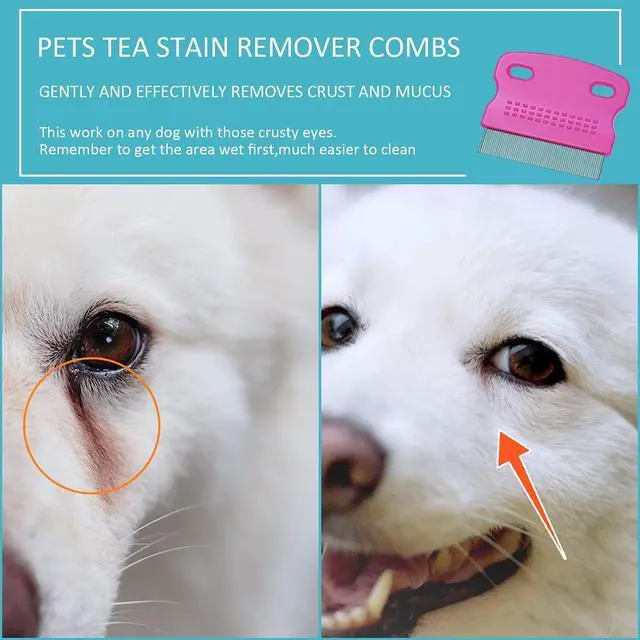 Alt view image 6 of 7 - Boao 6 Pack Flea Comb Pet,White, Yellow, Green, Purple, Orange, Dark Blue | Stainless Steel Rounded Teeth, Double Sided Design, Lice Remover, Tear Stain Tool, Dematting Brush for Cats Dogs Grooming