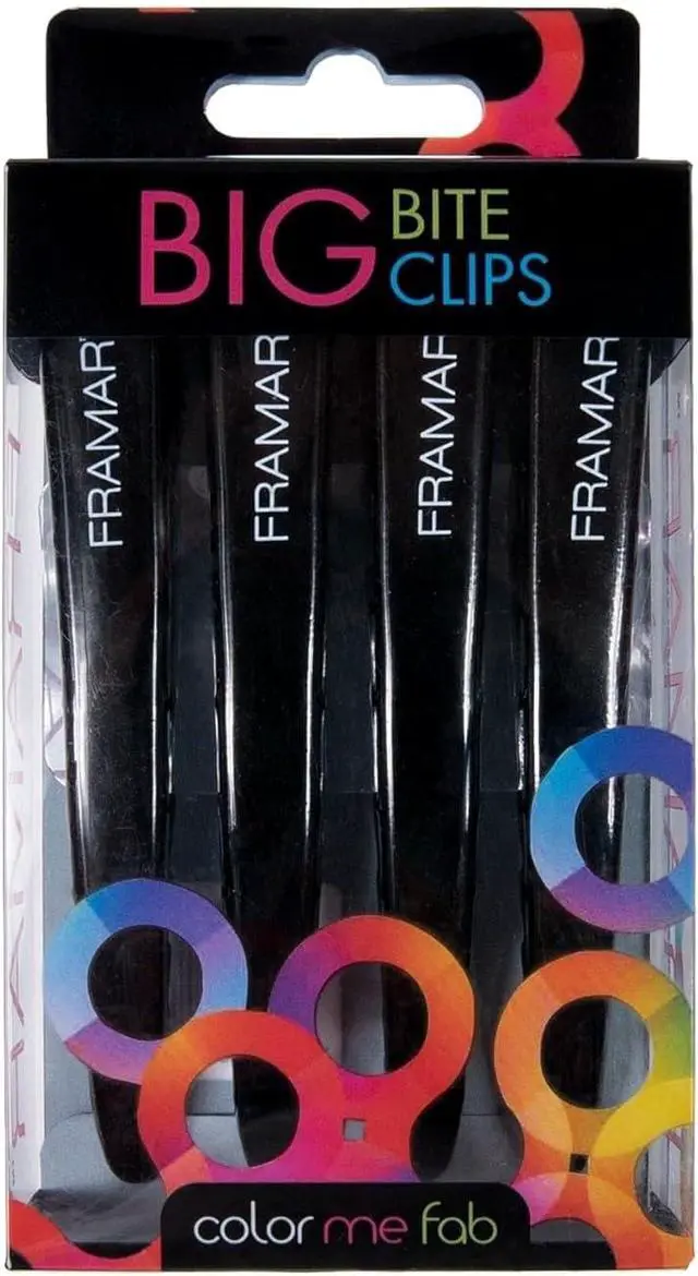 Alt view image 2 of 7 - Framar Black Hair Clips Metal, Professional Hair Clip For Styling 4 Pack | Hair Clips For Women Styling, Metal Clips For Hair, Extra Strong With No Slip