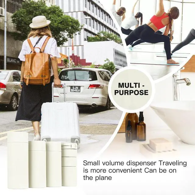 Alt view image 7 of 7 - Travel Bottles for Toiletries, 5 Pack Travel Size Containers, TSA Approved Leak Proof - Silicone Toiletry Containers with Clear Bag for Shampoo, Conditioner & Lotion, Travel Essentials