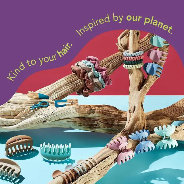 Alt view image 4 of 5 - GOODY Planet Heritage Medium Claw Clips - 4-Pack, Assorted Neutral Colors- For Easily Pulling Up Your Hair - Pain-Free Hair Accessories For Women, Men, Boys & Girls