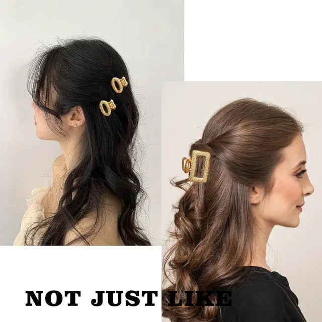 Alt view image 2 of 7 - 12 Pack Metals Mini Hair Clips for Women Mom Wife Daughter | Medium Hair Claw Clips for Long Hair,Small Cute Gifts for Female Girls Girlfriends with Thick Hair or Thin Hair