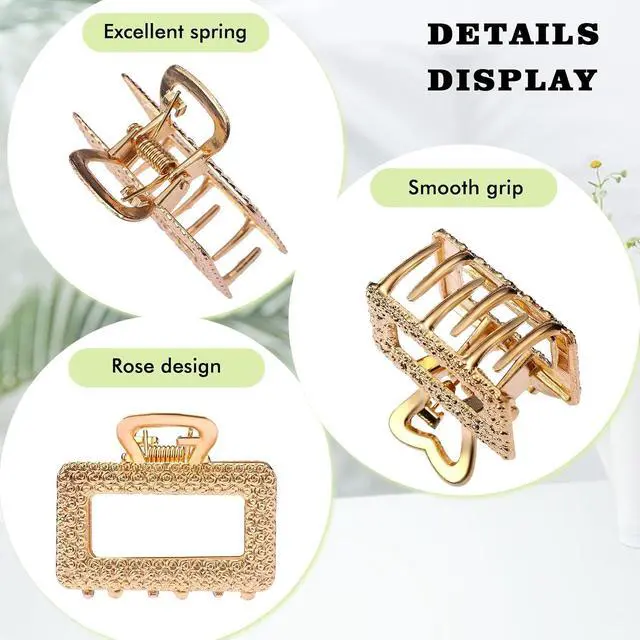 Alt view image 4 of 7 - 12 Pack Metals Mini Hair Clips for Women Mom Wife Daughter | Medium Hair Claw Clips for Long Hair,Small Cute Gifts for Female Girls Girlfriends with Thick Hair or Thin Hair