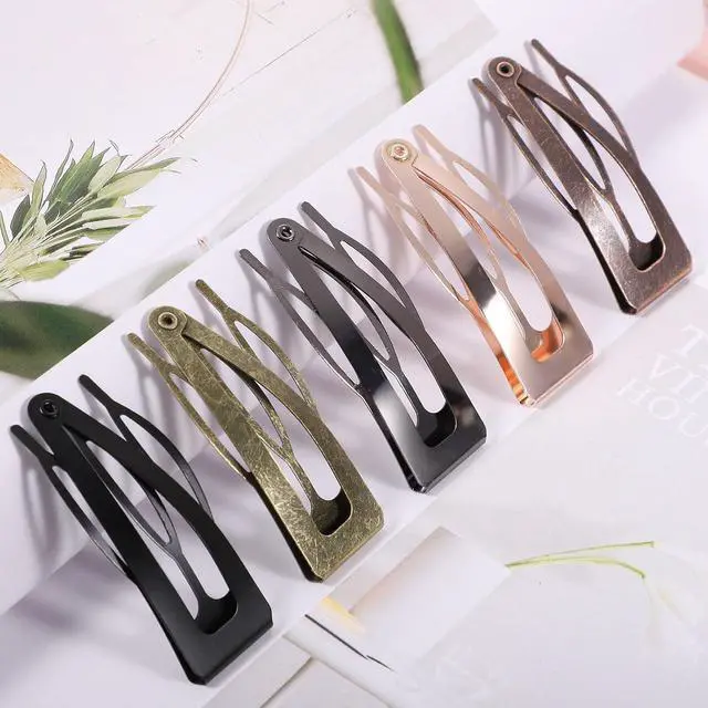 Alt view image 4 of 6 - 40Pcs Snap Hair Clips, 2-in Metal Barrettes For Women Girls, 5 Matte Colors | Storage Box, Double-grip Non Slip Hair Pins for Styling Fine Thin Short Hair Accessories Gifts