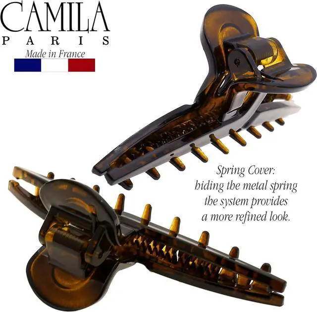 Alt view image 4 of 7 - Camila Paris CP2623 French Hair Clip for Women, Narrow, Strong Hold Grip Double Teeth Girls Hair Claw Clips Jaw, Fashion Durable Styling Hair Accessories for Women, Made in France
