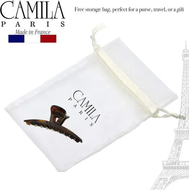 Alt view image 6 of 7 - Camila Paris CP2623 French Hair Clip for Women, Narrow, Strong Hold Grip Double Teeth Girls Hair Claw Clips Jaw, Fashion Durable Styling Hair Accessories for Women, Made in France