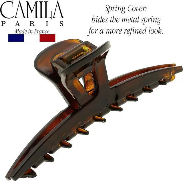 Alt view image 5 of 7 - Camila Paris CP2623 French Hair Clip for Women, Narrow, Strong Hold Grip Double Teeth Girls Hair Claw Clips Jaw, Fashion Durable Styling Hair Accessories for Women, Made in France