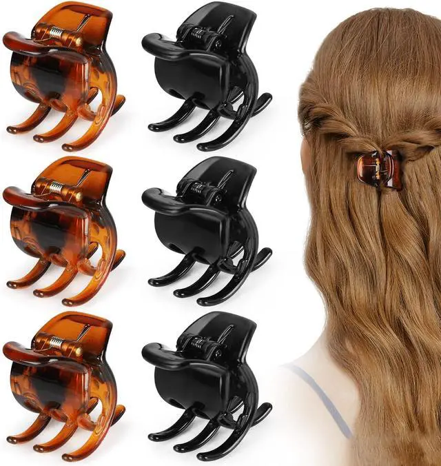 Main image of 6 Pieces Hair Claw Clips, Morhom 1.3 Inch Jaw Clips for Thick or Medium Hair