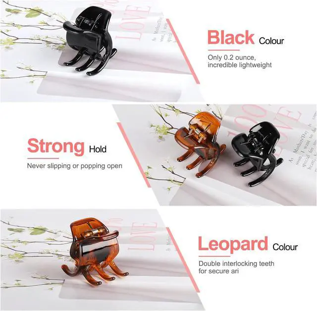 Alt view image 2 of 7 - 6 Pieces Hair Claw Clips, Morhom 1.3 Inch Jaw Clips for Thick or Medium Hair