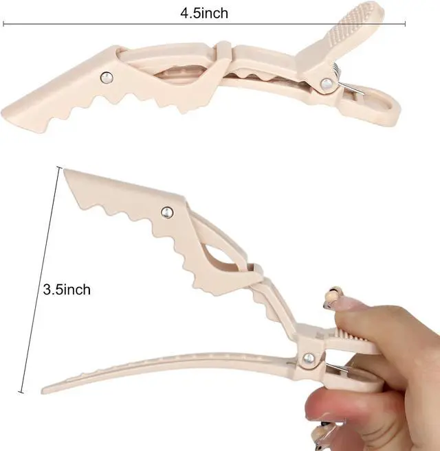 Alt view image 2 of 7 - Ondder 24 Pack Alligator Hair Clips for Styling Sectioning Large Salon Pro Hair Clips for Barber Clips for Hair Coloring, Cutting, Sectioning Big Gator Clips Hair Styling Accessories for Women Men