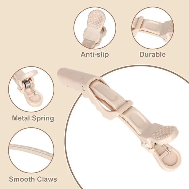 Alt view image 4 of 7 - Ondder 24 Pack Alligator Hair Clips for Styling Sectioning Large Salon Pro Hair Clips for Barber Clips for Hair Coloring, Cutting, Sectioning Big Gator Clips Hair Styling Accessories for Women Men