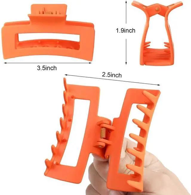 Alt view image 2 of 7 - laxizar 16 Pcs Hair Clips for Women 3.5 Inch Claw Clips Hair Accessories