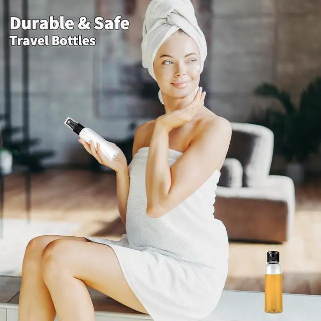 Alt view image 6 of 7 - Travel Bottles For Toiletries, TSA Approved 13Pcs Leak Proof Travel Bottles Set, High Transparency Plastic Travel Containers With Toiletries Bag For Cosmetics Shampoo Lotion Cream