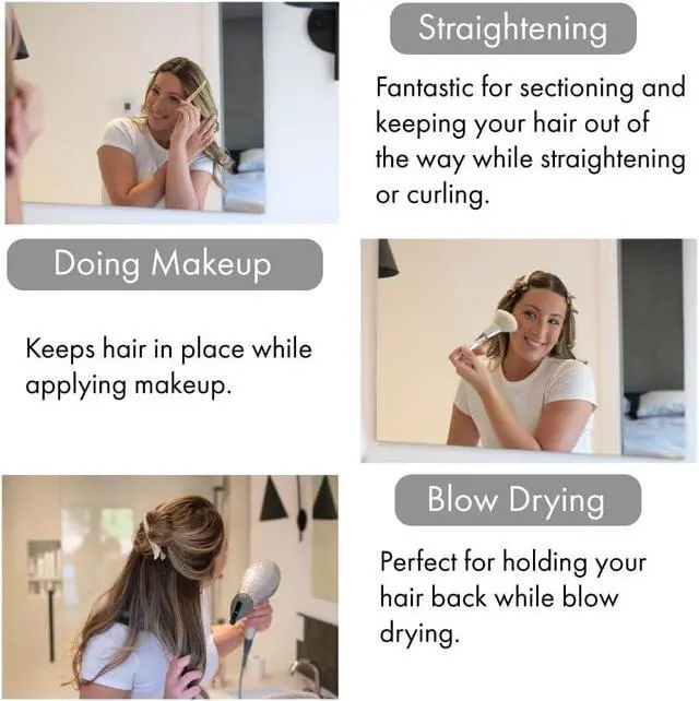 Alt view image 3 of 7 - FRAMAR Neutral Creaseless Hair Clips, Hair Styling Clips - 10 Pack | Professional Salon Hair Clips for Styling Sectioning,Hair Clip For Sectioning,Hair Sectioning Clips,Prevents Creases Or Dents