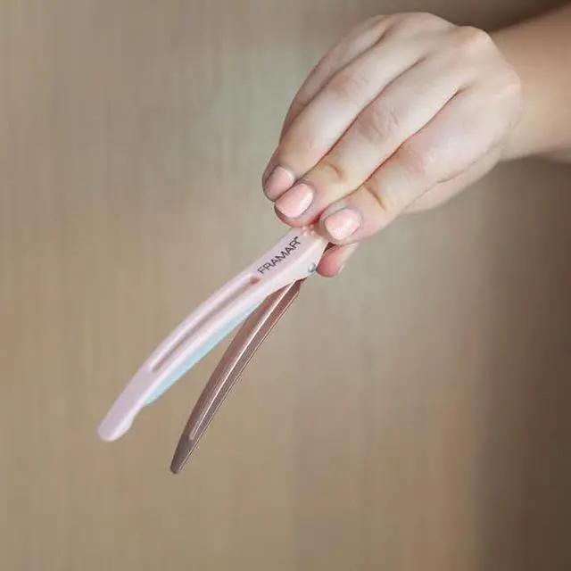 Alt view image 6 of 7 - FRAMAR Neutral Creaseless Hair Clips, Hair Styling Clips - 10 Pack | Professional Salon Hair Clips for Styling Sectioning,Hair Clip For Sectioning,Hair Sectioning Clips,Prevents Creases Or Dents