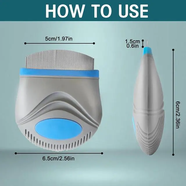 Alt view image 6 of 6 - Face Comb for Dogs,Pet Grooming Combs with Rounded FineTeeth,Stainless Steel Tear Stain Remover for Dogs Cats,Lightweight & Portable Pet Grooming Brush Suitable for All Furry Pets