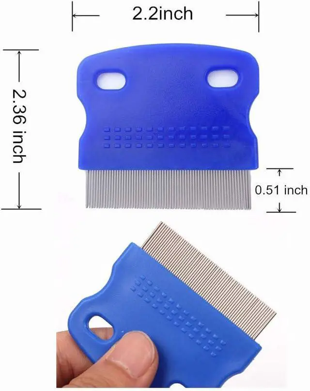 Alt view image 2 of 7 - 2 Pcs Cat Combs Dogs Grooming Combs Tear Stain Remover, Effectively Removes Crust, Loose Hair, Eye Stain on Pet(Random Color)