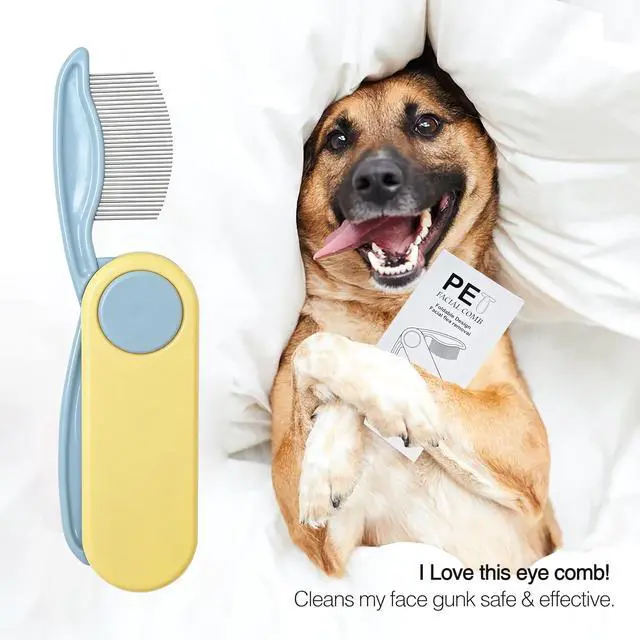Alt view image 6 of 7 - Professional Eye Comb for Pets,Stainless Steel Folding Tear Stain Remover for Cats & Dogs,Gentle Round-Head Grooming Tool,Precisely Removes Stains, Dirt And Debris From The Eye Area