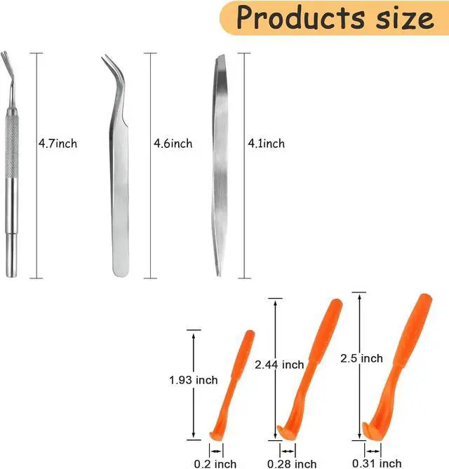Alt view image 3 of 7 - 10 Pack Flea Comb for Dogs Cats, Stainless Steel Grooming Combs | Eye Comb for Pets, Tear Stain Remover with Rounded Teeth