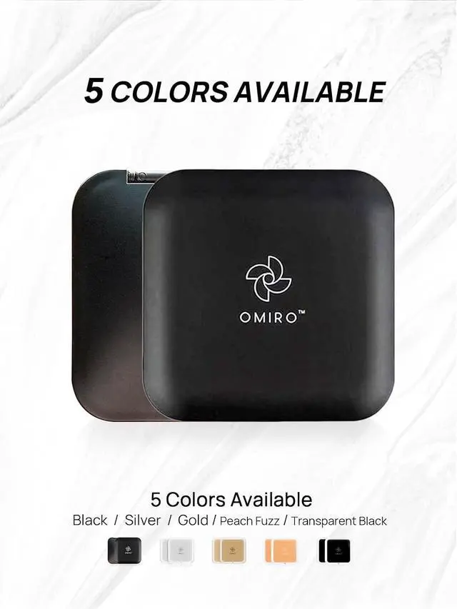 Alt view image 3 of 7 - OMIRO Compact Mirror with 15X Magnification, 3.5 Small Mirror for Purse | Travel Mirror, Pocket Mirror for WomenMen, Purse Accessories, Square, Black