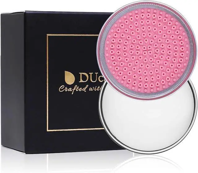 Alt view image 7 of 7 - DUcare Makeup Brush Cleaner Shampoo Soap Solid Brush Cleaning Mat Removes Cosmetic Color Brush Cleaner Pad for Cleaning Makeup Sponges Brushes