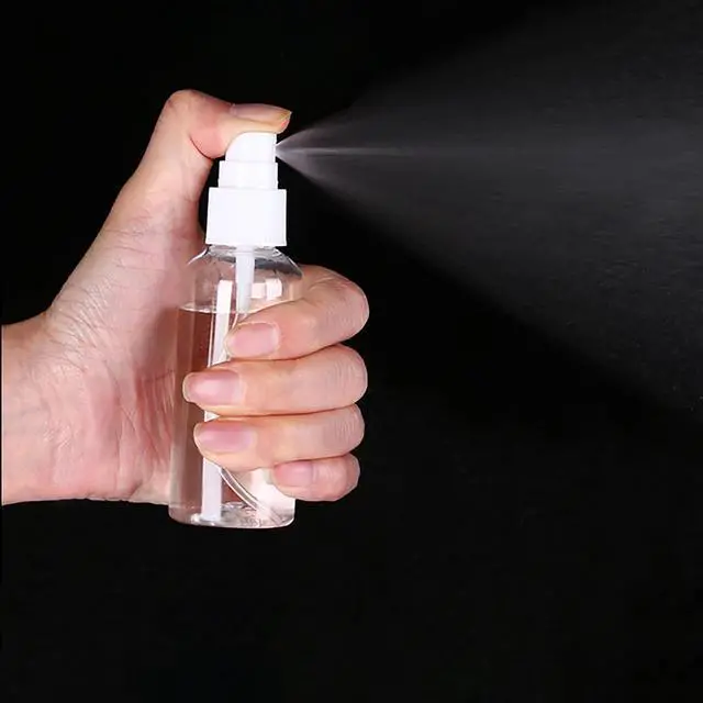 Alt view image 3 of 3 - Spray Bottles, 12 Pack 4oz 120ml Clear Empty Fine Mist Plastic Mini Travel Bottle Set, Small Refillable Liquid Containers, 4 Ounce