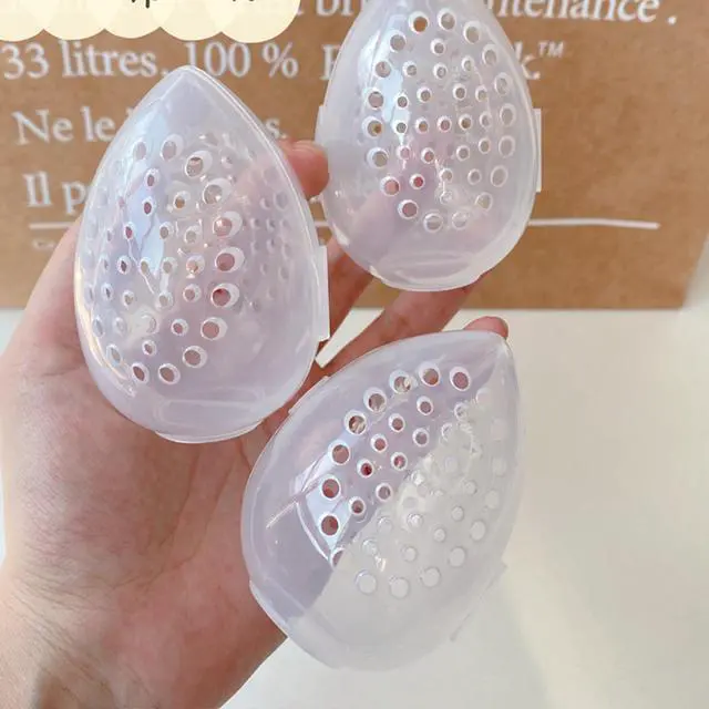Alt view image 5 of 6 - 6 Pack Makeup Sponge Holder Carring Case Storage Box Clear Hard Container Protector for Cosmetic Make Up Blending Sponges Powder Puff Beauty Egg Blenders Travel Outdoor