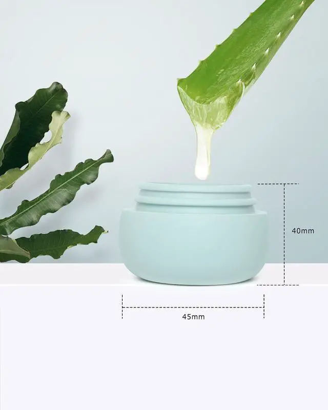 Alt view image 7 of 7 - Gemice Travel Size Containers for Toiletries,1oz,4 Pack,Grey | TSA Approved Silicone Cream JarsLeak-proof Travel Accessories with Lid,For Cosmetic Makeup Face Body Hand Cream
