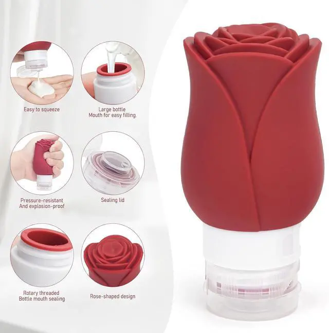 Alt view image 5 of 7 - 5 Pack Travel Bottles for Toiletries, TSA Approved 3oz Portable Travel Containers for Toiletries, Leak Proof Travel Tubs Refillable Liquid Travel Accessories for Shampoo Conditioner Lotion Body Wash