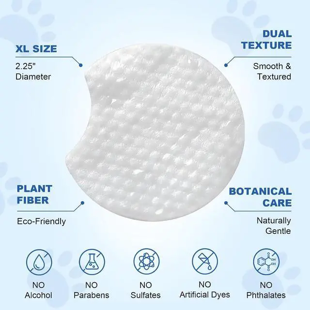 Alt view image 6 of 7 - Dog Wrinkle Wipes for Bulldogs & Skin Folds Gentle Pet Cleaning Wipes for Dogs & Cats, Remove Dirt, Odor & Build-Up from Wrinkles, Tail Pockets & Paws Alcohol-Free Plant-Based Formula