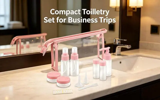 Alt view image 5 of 7 - Travel Bottles Kit,11pcs TSA Approved Leak Proof Toiletry Container | PET plastic, leak-proof, TSA size, 40ml bottles, sprayers, jars, bag included, for lotion, shampoo, travel, gym