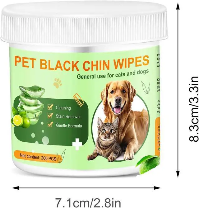 Alt view image 2 of 7 - Pet Eye & Face Wipes for Dogs & Cats Aloe Vera Moisturizing, PH-Balanced, Gentle Multi-Purpose Wipes for Eyes, Ears, Paws & Chin, 200 Count