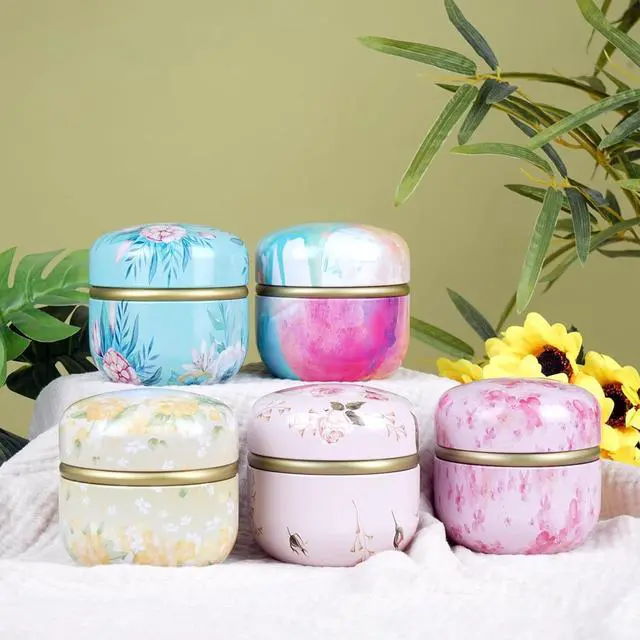 Alt view image 5 of 7 - SHIMIDO Body Powder Puff and Container, 3.15" Portable Empty Body Powder Container for Baby Women's Loose Dusting Powder, Powder Case Box with Lids for Bath, Travel and Home Use (Old time)