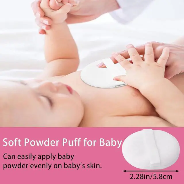 Alt view image 7 of 7 - SHIMIDO Body Powder Puff and Container, 3.15" Portable Empty Body Powder Container for Baby Women's Loose Dusting Powder, Powder Case Box with Lids for Bath, Travel and Home Use (Old time)