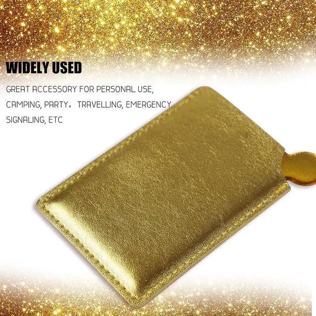 Alt view image 6 of 7 - IBEET Unbreakable Stainless Steel Makeup Mirrors,Vanity Mirror Small for Purse Handbag Travel, Rectangular Handheld Compact Pocket Mirror Tiny Wallet Mirror Plate for Makeup