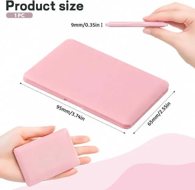 Alt view image 2 of 7 - Mini Laptop Mirror, 1 Pcs Portable Laptop Shaped Mini Mirror for Purse | Small Travel Compact Folding Computer Mirrors for Dollhouse Pet Travel Home Makeup Decorations (Pink)
