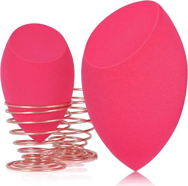 Alt view image 7 of 7 - EXTRA LARGE 11CM Make Up Beauty Sponges Blender BIG for Face & BODY | 1 XL & 1 Regular Sponge with 2 Holders Faster, Flawless Application of Foundation, Fake Tan, Powder, Blending & Setting