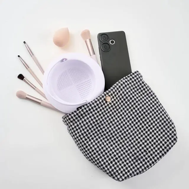 Alt view image 7 of 7 - Makeup Brush Cleaner Mat with Handle, 3 in 1 Portable Silicone Makeup Brush Cleaner Bowl, Cosmetic Brushes Cleaning Tool Organizer for Storage and Air Drying, Purple
