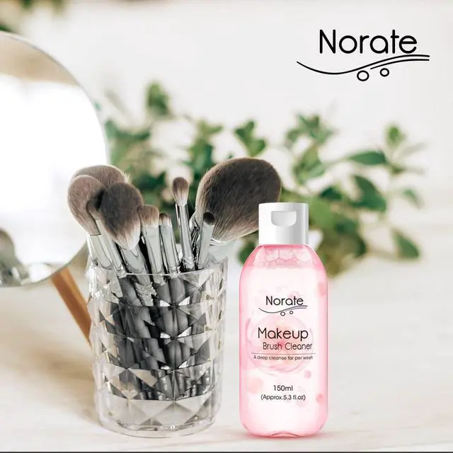 Alt view image 4 of 7 - Norate Makeup Brush Cleaner, Make Up Brush Cleansers Solution, Makeup Cleaner for Makeup Brushes, Beauty Sponge, Powder Puff, Deep Clean Brush Shampoo, Gentle Formula Cruelty Free 5.3 FL.OZ