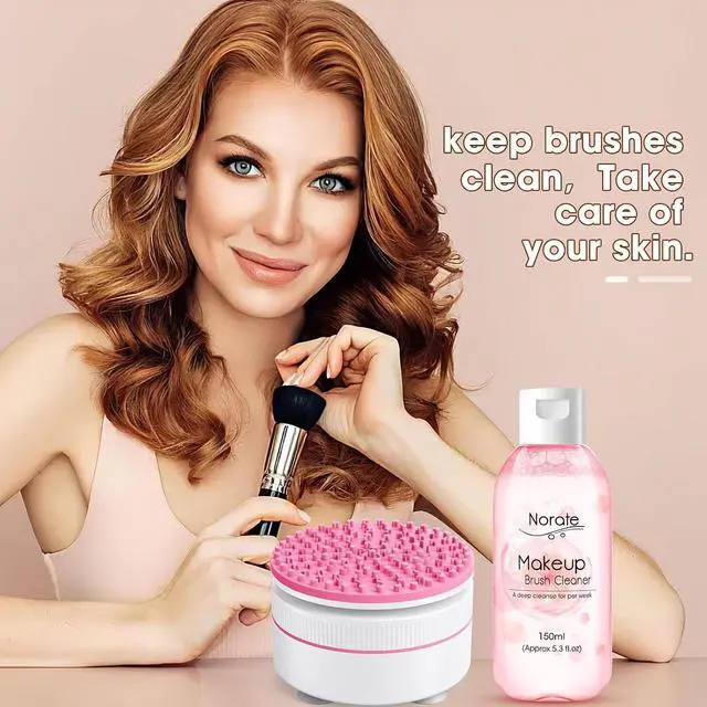 Alt view image 7 of 7 - Norate Makeup Brush Cleaner, Make Up Brush Cleansers Solution, Makeup Cleaner for Makeup Brushes, Beauty Sponge, Powder Puff, Deep Clean Brush Shampoo, Gentle Formula Cruelty Free 5.3 FL.OZ