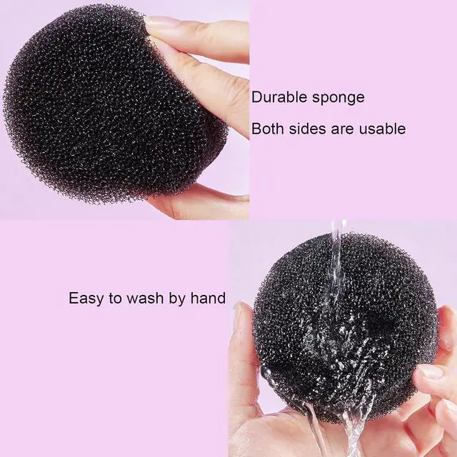 Alt view image 5 of 7 - 2 Pack Makeup Brush Cleaner Dry Sponge to Remove Eyeshadow Blush Powder Brush Color Change Clean Quickily and Easily Portable for Home or Travel Makeup