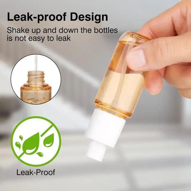 Alt view image 6 of 7 - Small Spray Bottles 4Pack 40ml Fine Mist TSA Travel Size Toiletries | 1.35oz Empty Mini Spray Bottles Refillable Plastic Travel Bottle Set for Hair, Face Toner, Plants, Cleaning